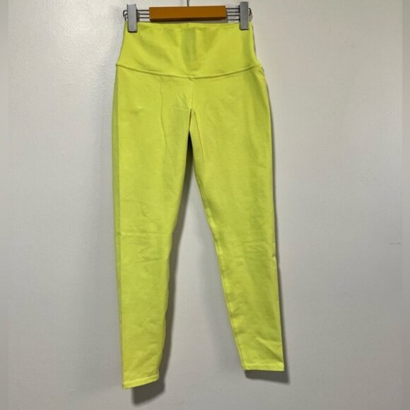Alo Yoga High Waist Leggings – Women’s Size M – Neon Yellow - Picture 2 of 11